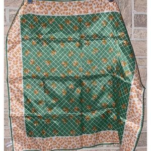 VIntage NEW Scarves By Vera Hand Rolled Silk Scarf Floral Japan Sheer 22” Irish